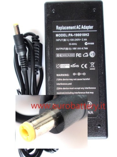Alimentatore 19v 74a 90w - 19v, 4,74a